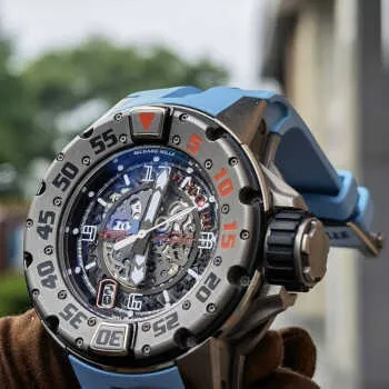 N Fabryczne automatyczne zegarek mechaniczny Tourbillon Waterproof Wristwatch Swiss Watches RM028 Automatyczne mechaniczne męskie zegarek bez akcesorii YTH52 2BG2