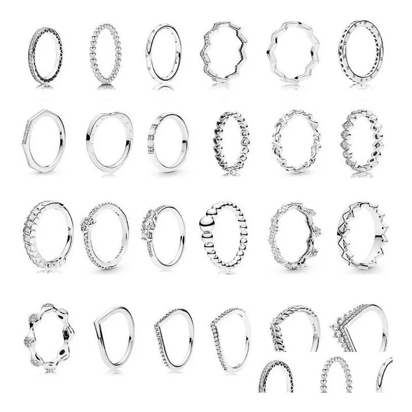 Enchanted Crown Designer Stackable Rings 20 Styles Of 925 Sterling