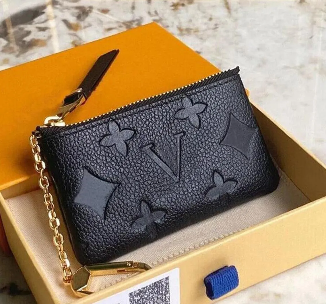 M62650 pochette plånbok cles designer mode kvinnliga män ring kreditkortshållare mynt handväska mini väska handväska crossbody väska