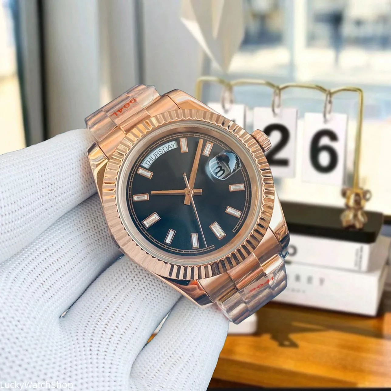 High Quality Designer Automatic Michele Watch Blue Face For Men