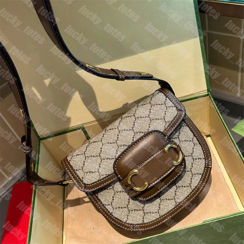 Luxo 1955 Saddle-bag Mulheres Designer Mini Crossbody Bag Ophidia Fivela de Ouro Menor Saddle Bags Designers Bolsa de Ombro Cross Body