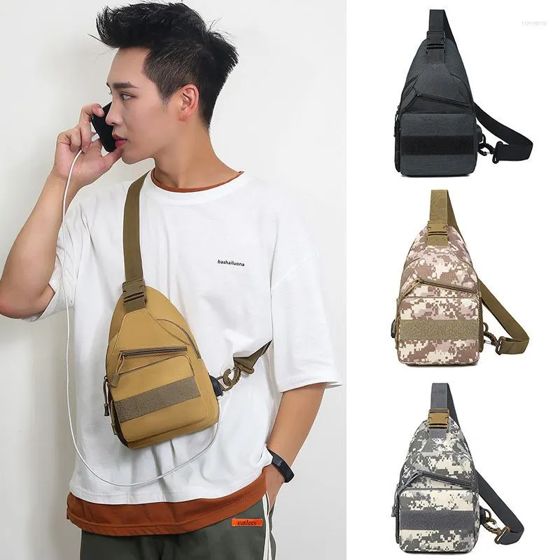 Waist Bags Men's Simple Chest Bag Korean Version Of The Trendy Cool Shoulder Waterproof Oxford Cloth Messenger Crossbody