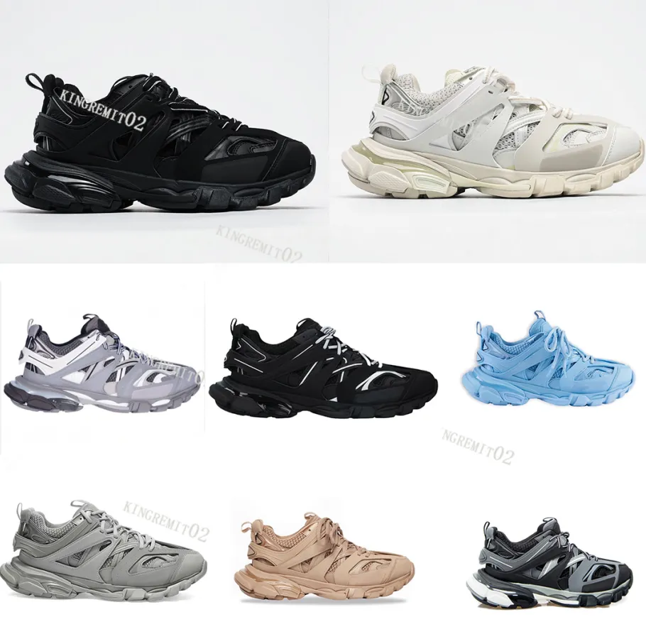 Trippel s casual skor chunky män sneaker löpare blå isgrå tränare lime metallisk silver pastell fluo grön pappa sko modedesigner chaussures