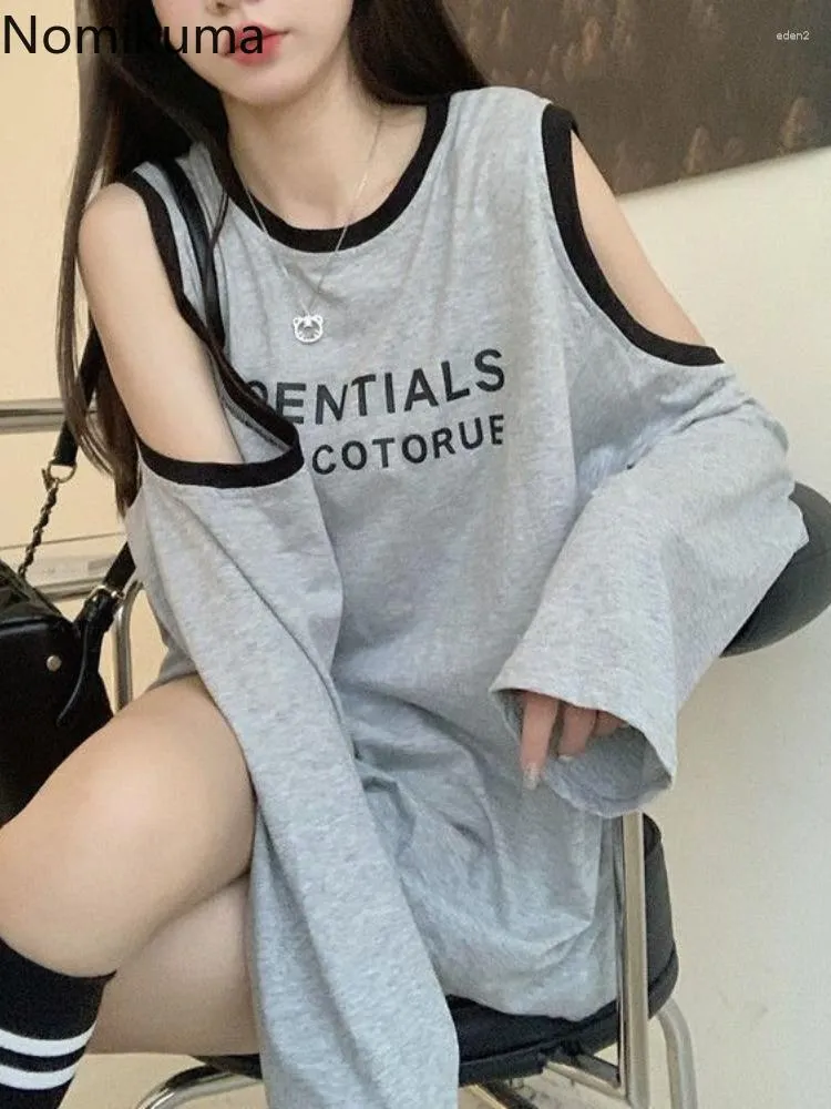 Women's Hoodies Fashion Sweatshirts Women 2023 Ropa Mujer Long Sleeve Off Shoulder Oversized Tops Letter Casual Y2k Clothes For Teens