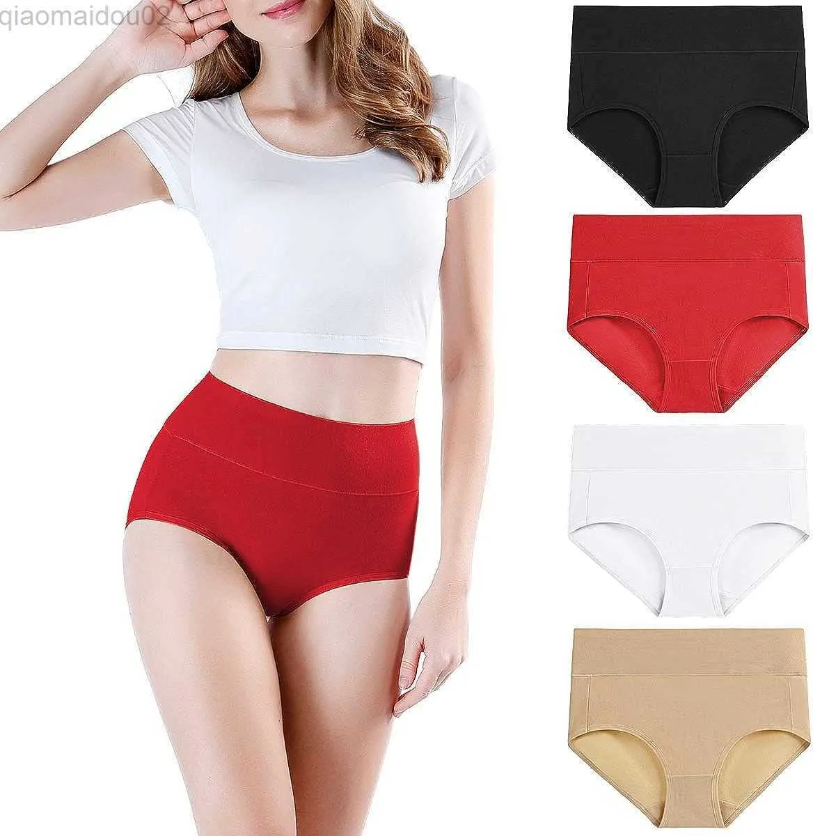 Womens Panties Wirarpa Womens High Waist Cotton Underwear Womens Soft Full  Underwear Multi Pack L230913 From 20,89 €