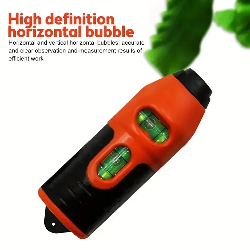 Level Bubble Infrared Laser Ground Leveler Mini Portable Wall Vertical Precision Beam Tool Accurately Levels Any Wall, Floor