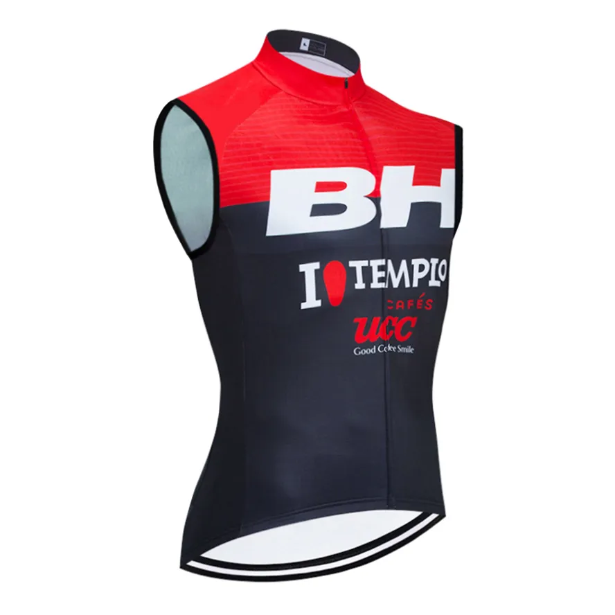 Rot BH Radtrikot Sommer ärmellose Radweste Fahrradtrikot Ropa Ciclismo BIKE Maillot MTB Rennrad Tops Rennweste