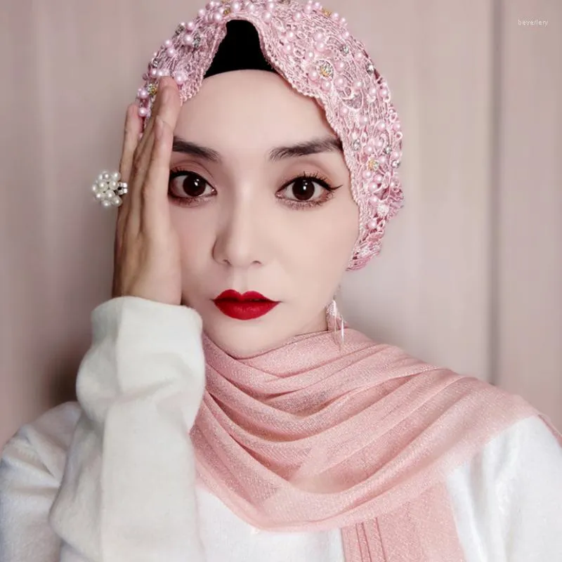 Elegant Muslim Head Scarf Women's Fashion Hijab, Malay Style Head Wrap,  Luxury Tulle Shawl, Summer Headcover, Streamer Design