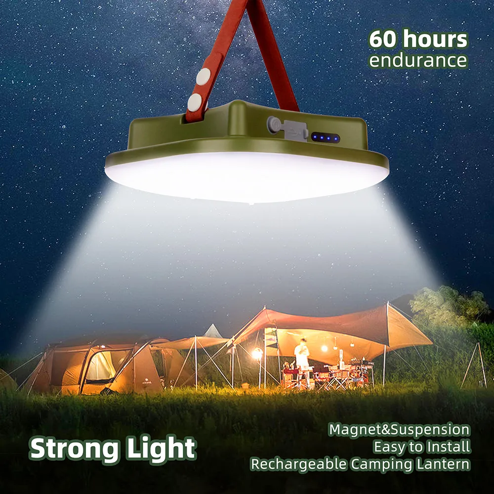 DHgate.com:15600mAh LED Camping Light with Magnet, Zoomable Portable ...