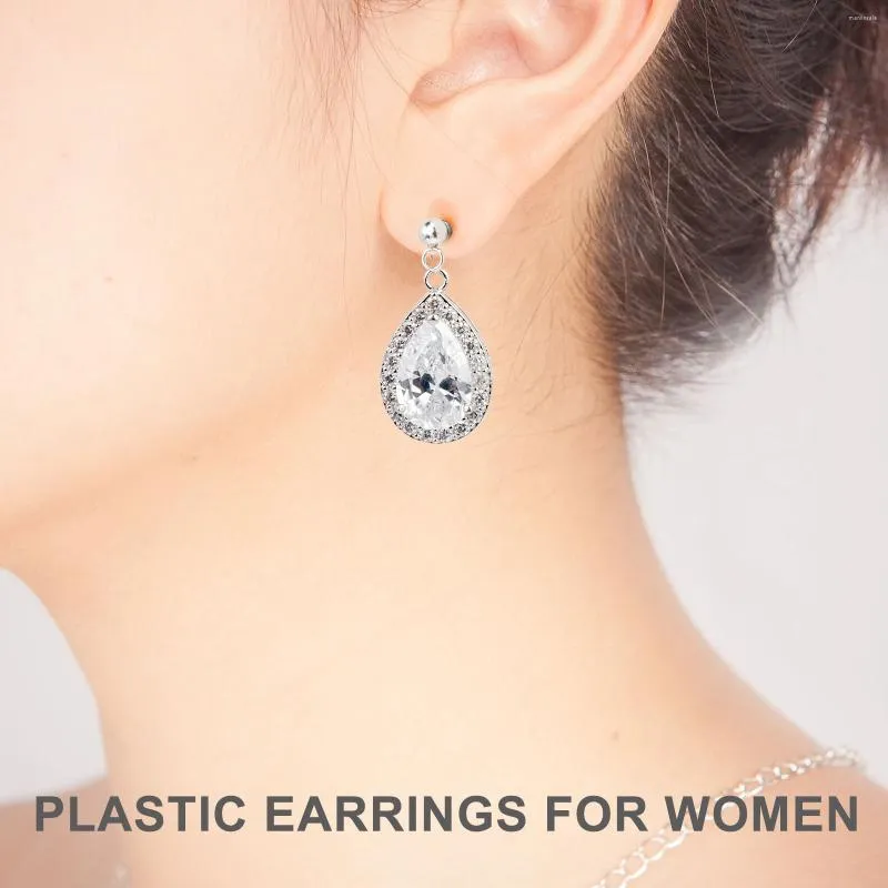 Clear Transparent Plastic Stud Earrings For Women Sensitive Ears Posts For  Work, Sports, And Visibility Invisible Silver Drop Earings From Marvinsale,  $11.44