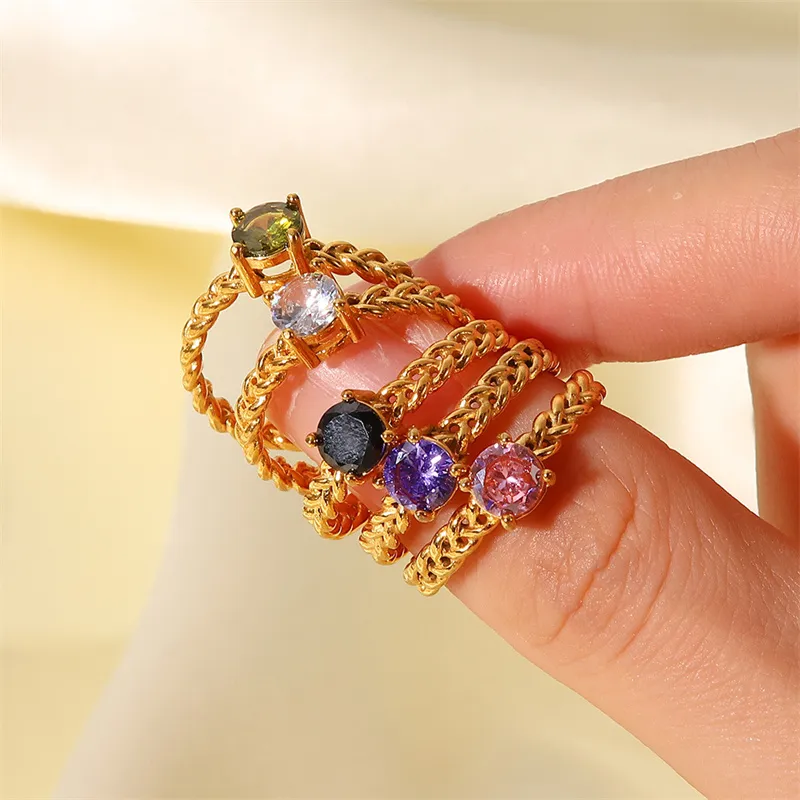 Anello clearance corda intrecciata