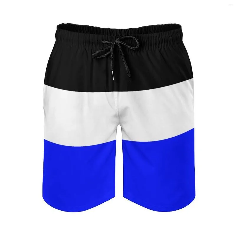 Pantaloncini da uomo da spiaggia Anime Flag Of Moresnet Traspiranti Asciugatura rapida Novità Cordoncino elastico regolabile allentato Maschio