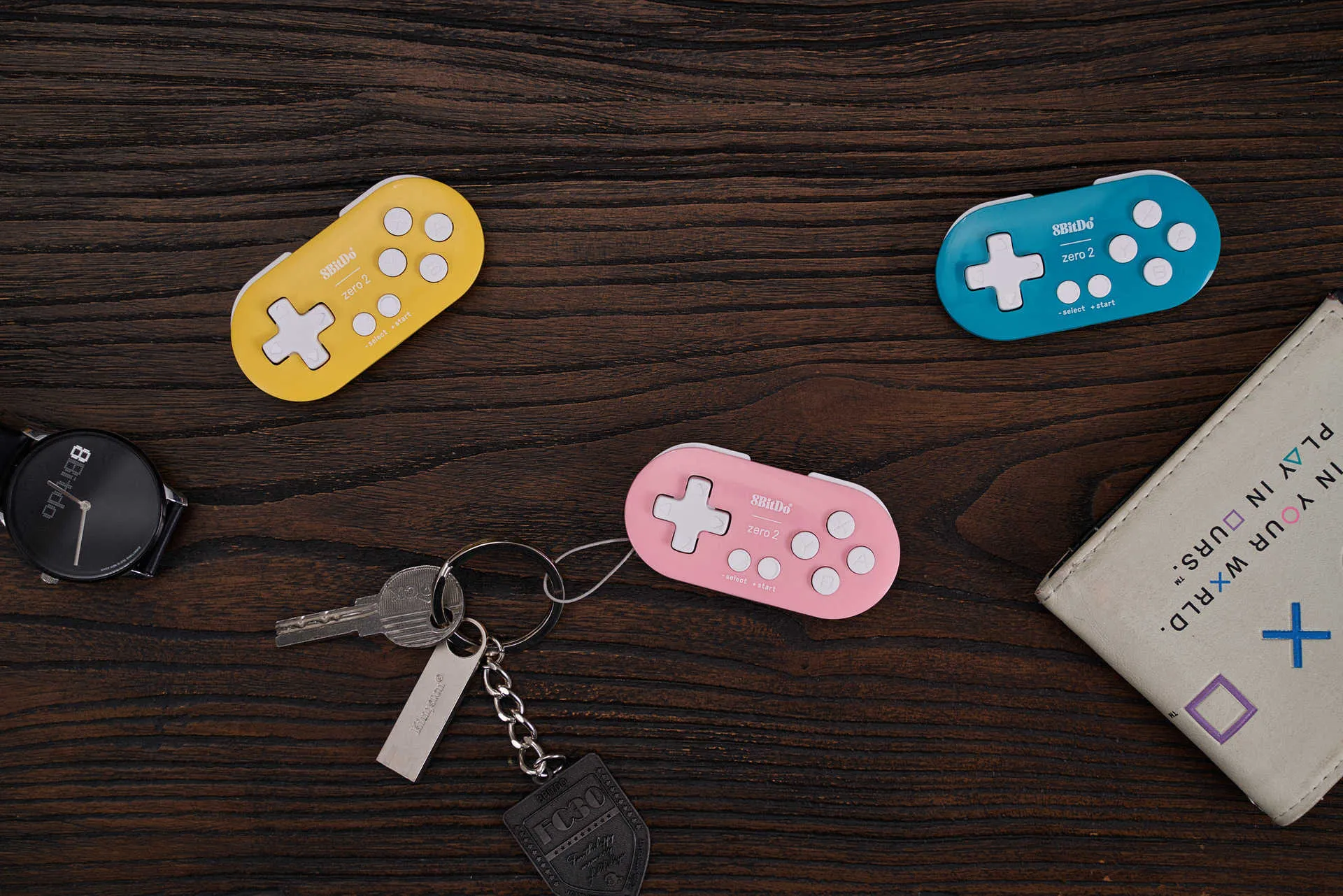 Game Controllers 8Bitdo Zero2 Wireless Bluetooth Mini Controller Mobile ...