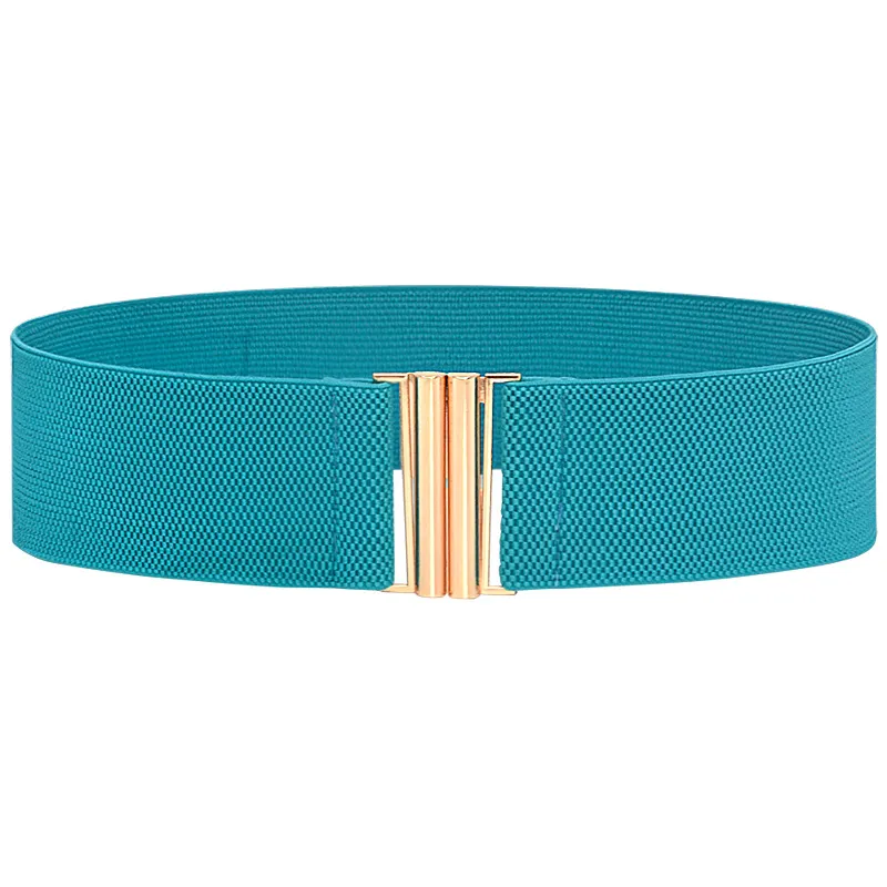 Vier seizoenen casual dames elastische stretch tailleband met jurk mode rubberen riem nieuwe decoratieve riemriemen voor dames