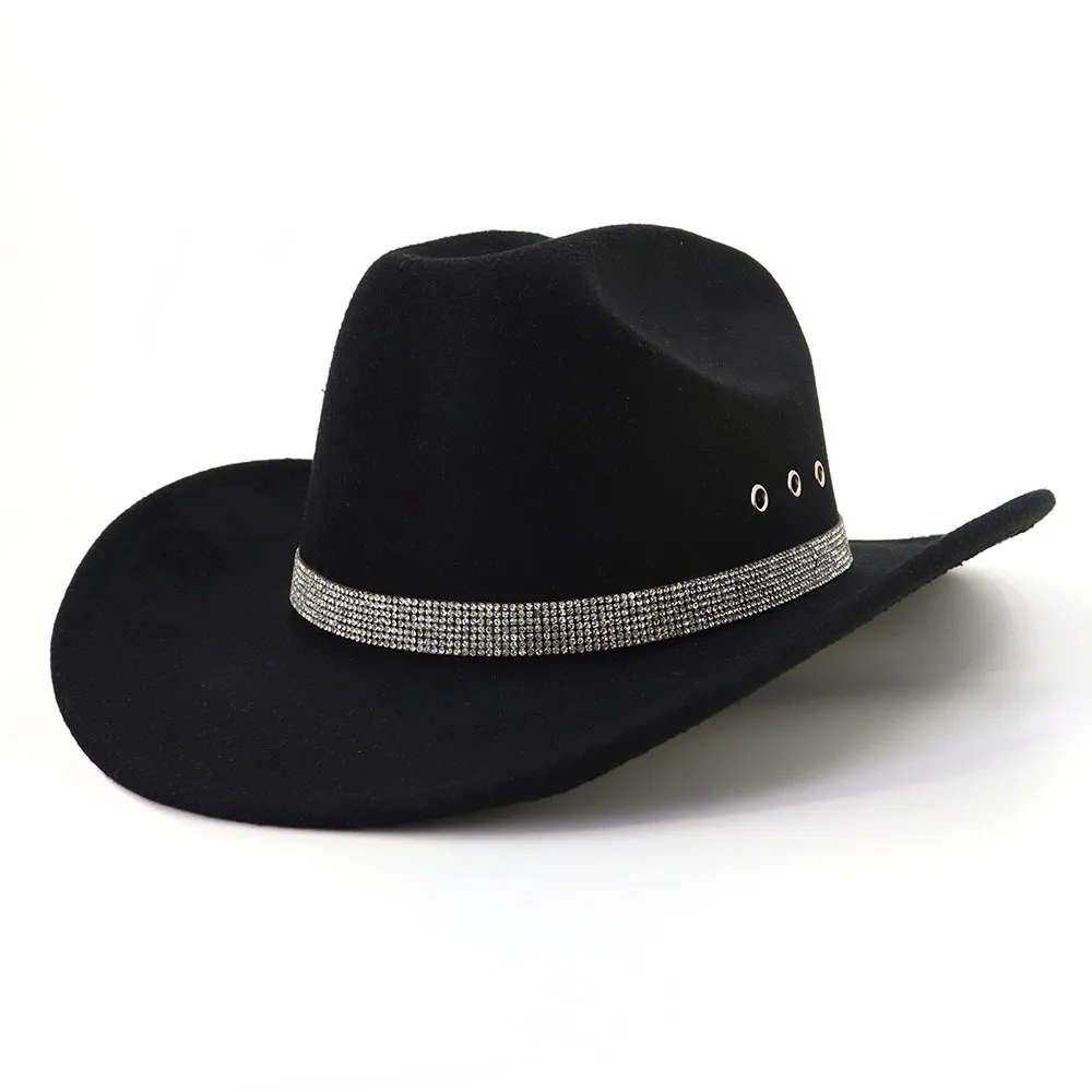 Western Cowboy Hats For Men And Women Vintage Wool Fedora  display picture 2
