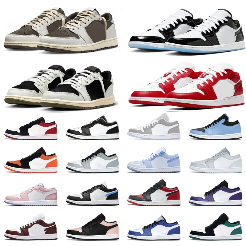 Low Basketball Shoes For Men Women 1 1s Jumpman Olive Black Phantom