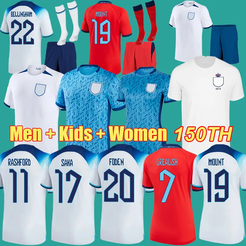 2023 Women Soccer Jerseys ENGLANDS 150TH BELLINGHAM RASHFORD FODEN KANE