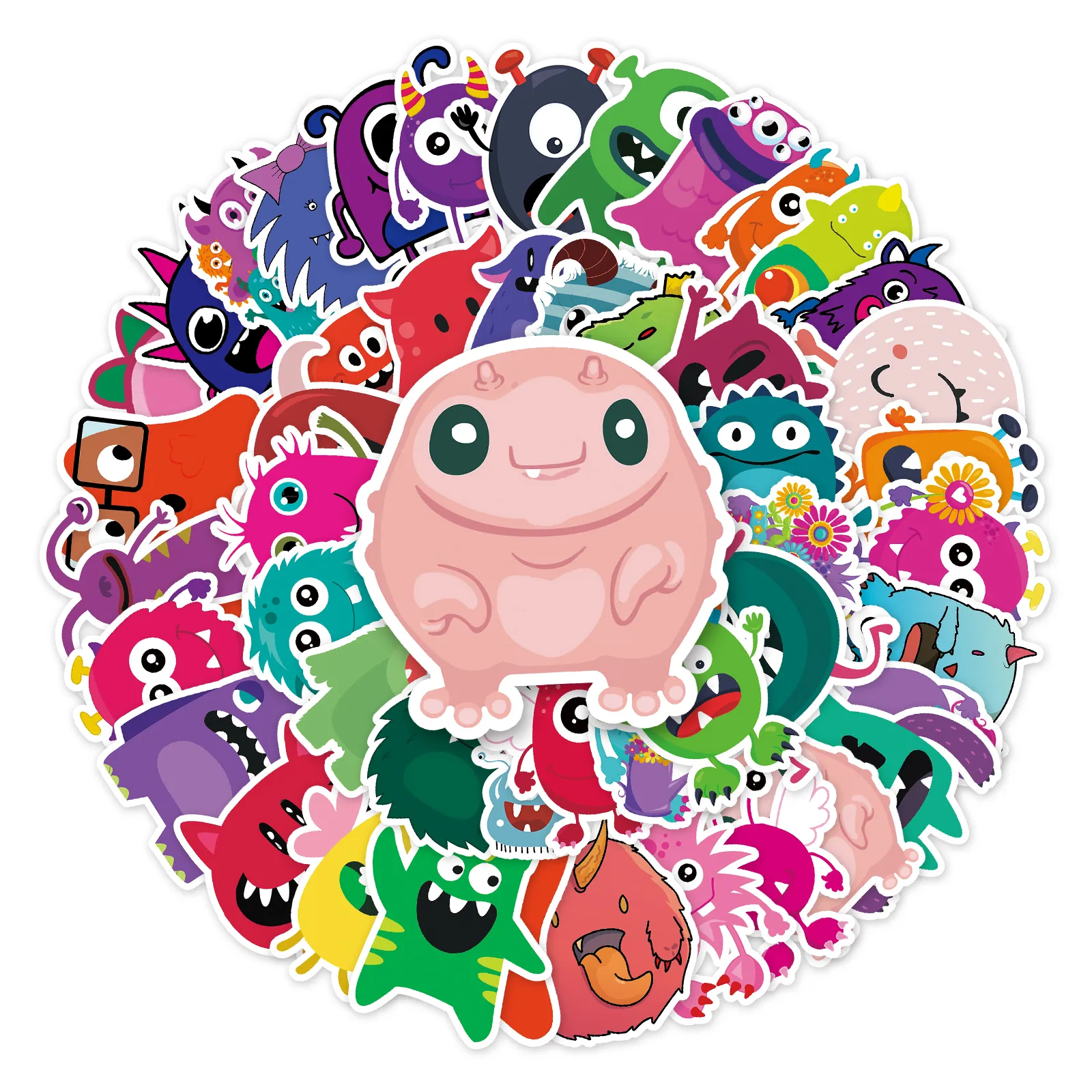 Waterproof PVC Cartoon Monster Graffiti Stickers for Car, Skateboard ...