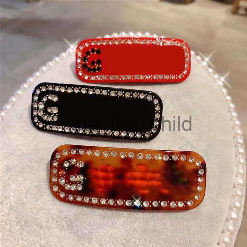 Saç klipsleri barrettes parlatıcı elmas saç klipleri rhinestone harfi bb klip mizaç parti barrettes başlık dekorasyon x0913