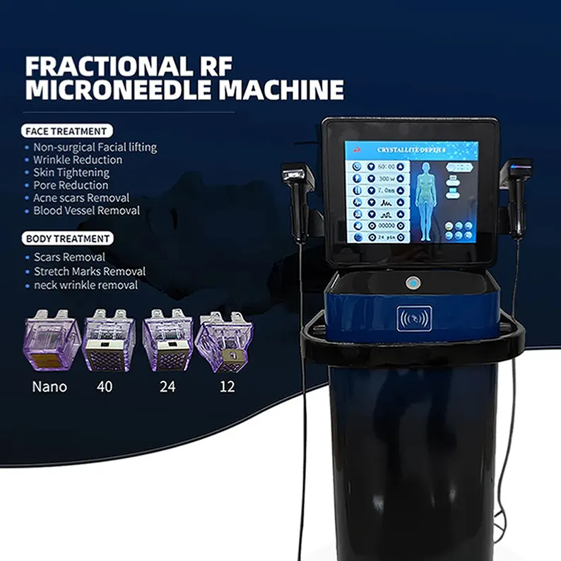 Hoge kwaliteit Glod Rf Crystallite Diepte Merpheus 8 Machine Huidverstrakking Fractionele Microneedle Machine