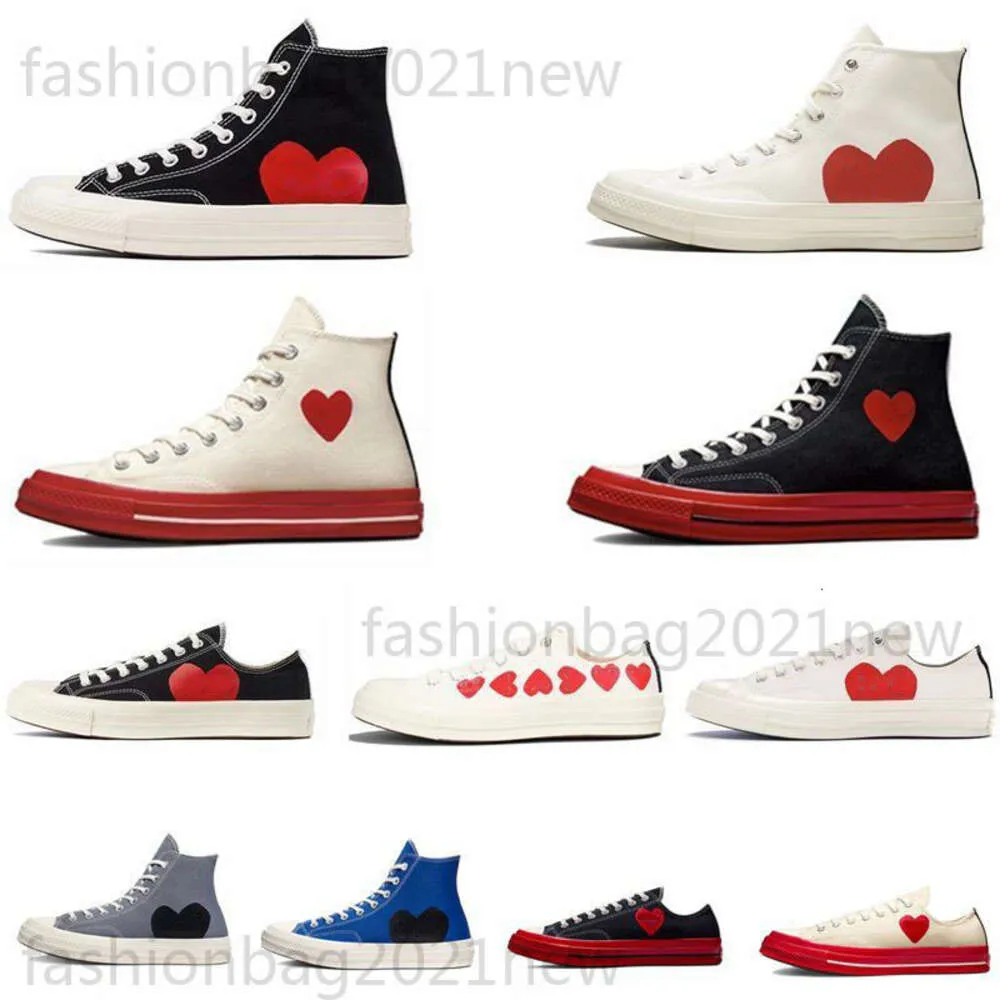 Designer Fashion Classic Canvas Chaussures Hommes Femmes 1970s All Star Sneakers Conveseity Shoes Co Brandhed Play Love High Low Casual Casual Couples Chaussures de course