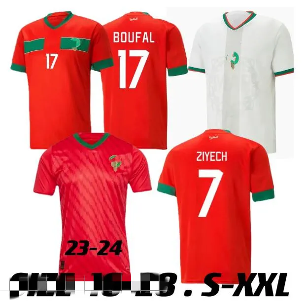 2023 Morocco Soccer Jerseys 22/23/24 Maillot De Foot ZIYECH