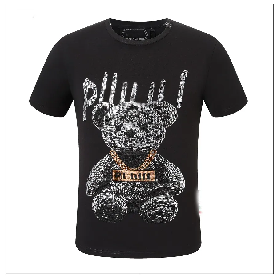 Hot Phillip Plain Men T Shirts Designer Pp Skull Diamond T Shirt Short Rleeve Dollar Bear Tiger Tiger Tee Wysokiej jakości czaszki T -koszulki FP2154