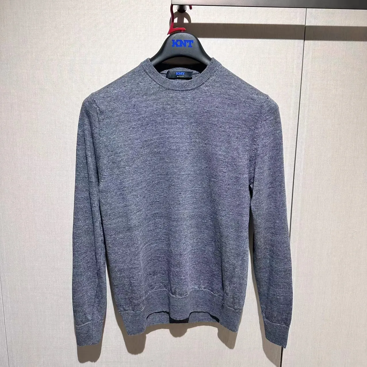 Herrtröjor Spring Kiton Pure Cotton Navy Blue Grey Sweaters