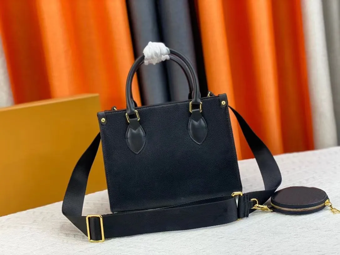дизайнерская сумка женская сумка золотая дизайнерская сумка Дизайнерская женская сумка с тиснением черного цветка Кожаная сумка Кошельки Большая сумка через плечо Женский рюкзак L