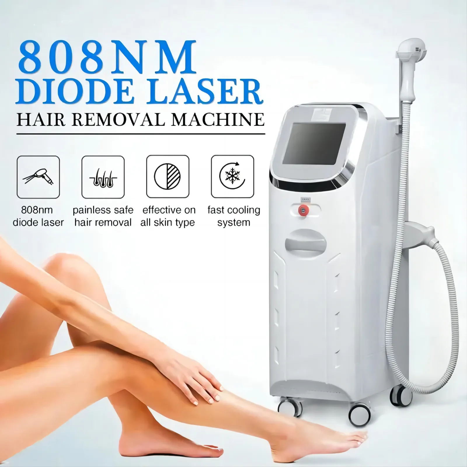 Customizable 808nm Diode Laser Hair Remover For Commercial Use
