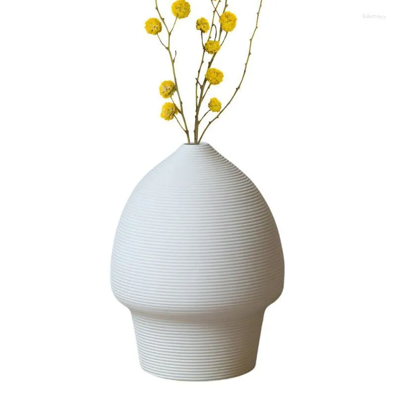 Vazen Wit Voor Decor Keramiek Elegante Bloemenvaas Decoratieve Desktop Ornamenten Thuis Stevig Multifunctioneel