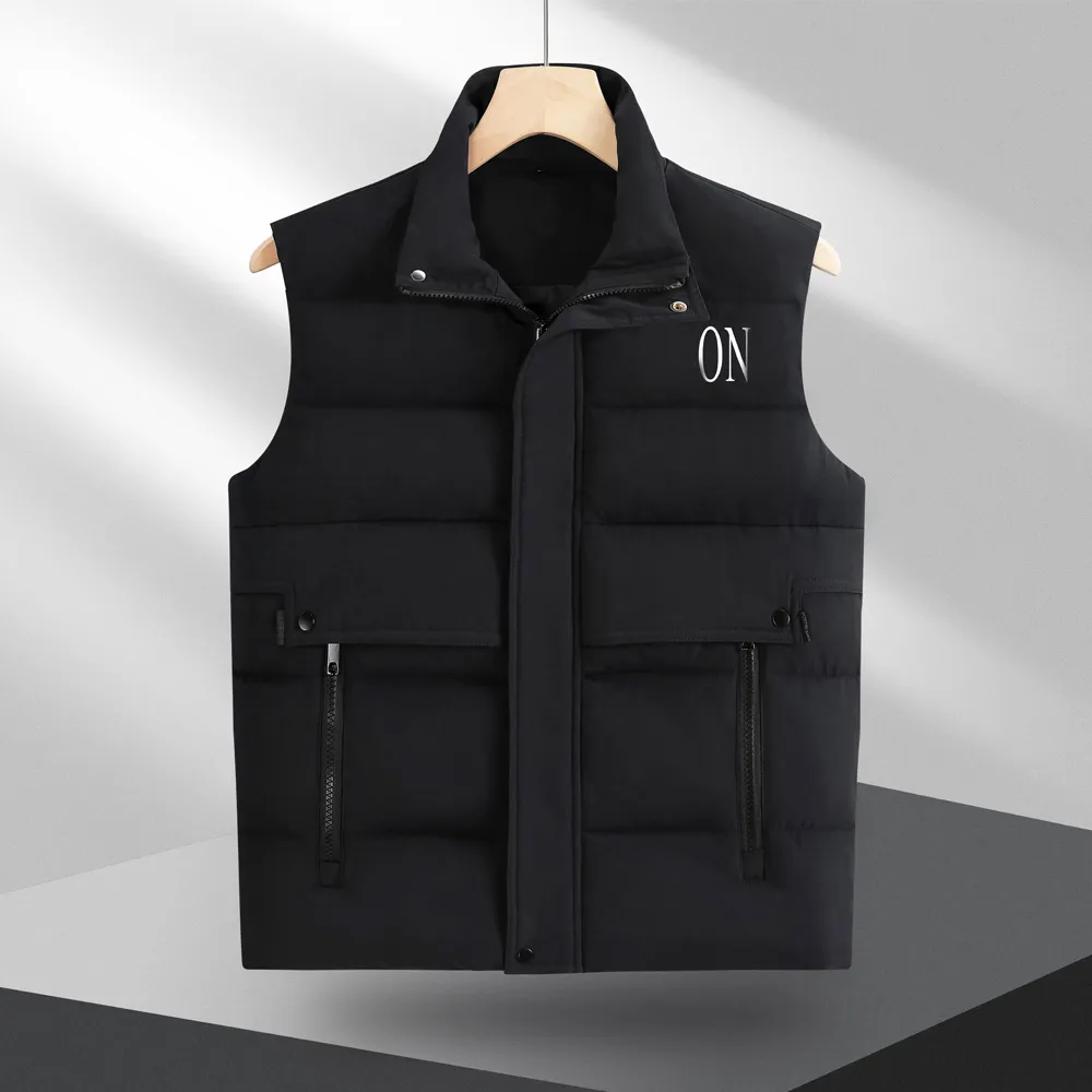 designer down gilet longue dame nord hiver veste pour hommes veste classique hiver mode gilet broder badge de poitrine badges d'impression chauds pardessus d'hiver