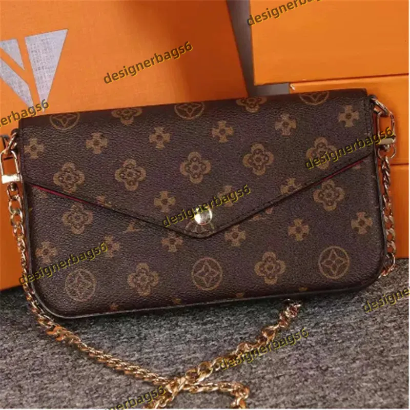 Multi Women Torby Portfel Pressenger Skórzane torebki na ramię Wysokiej jakości torebka kwiatowa Crossbody Viutonnry Torba Rek moda metalowa torba Messenger Bags