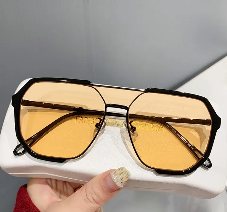 Polarized Oversized Sunglasses Composite Frame UV400 Protection Classic Oversized Polarized Sunglasses for Women Composite  main image 4