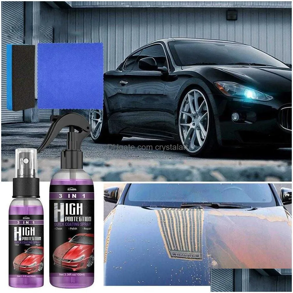 high protection ceramic car wash fortify 3 in 1 quick coat polish sealer spray car nano ceramic coating polishing spraying wax