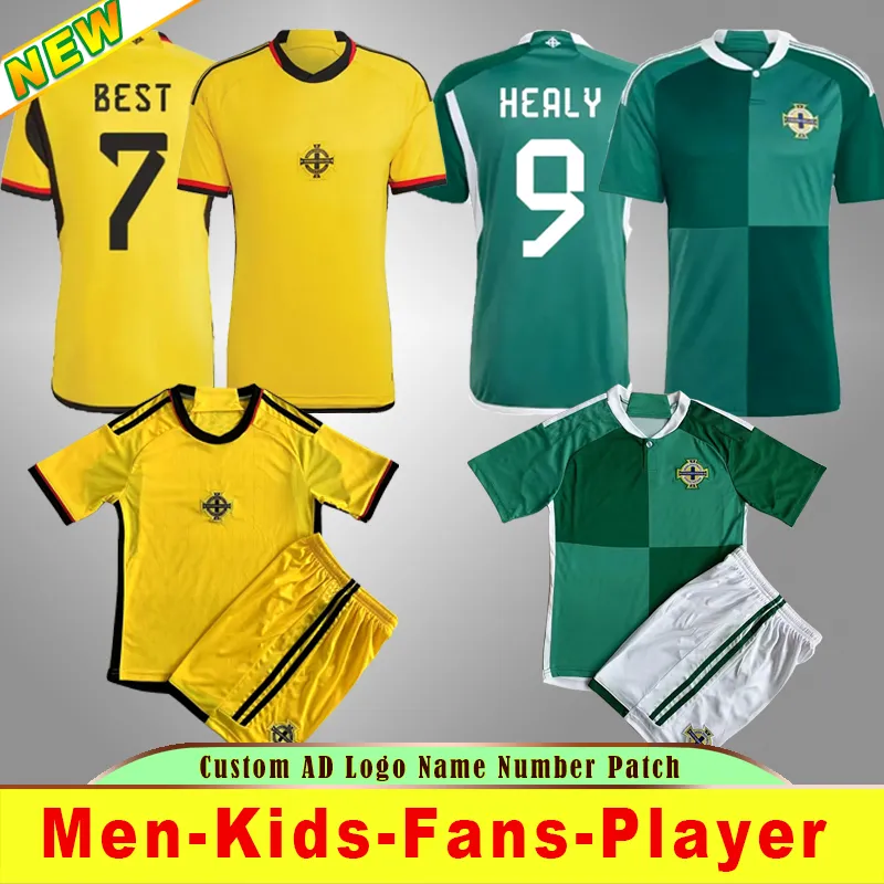 Nordirland Fußballtrikots BLAU EVANS MCNAIR 23 24 Irland Nationalmannschaft Spezial Egan BRADY KEANE Hendrick McClean DOHERTY Herren Kinder KITS Fußballtrikot