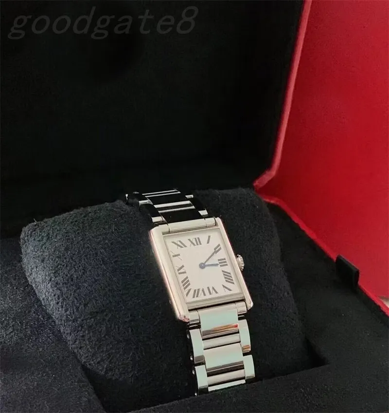 Fashion quartz movement watches for women tank watch full stainless steel square montre de luxe stainless steel casual tank wristwatch 3colors xb09