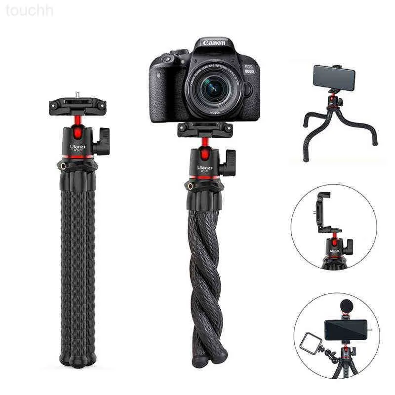 Selfie Monopods Ulanzi MT-11 trépied de poulpe flexible pour téléphone DSLR caméra Vlog Portable 2 en 1 conception Selfie bâton trépied avec support de téléphone H1104 L230913