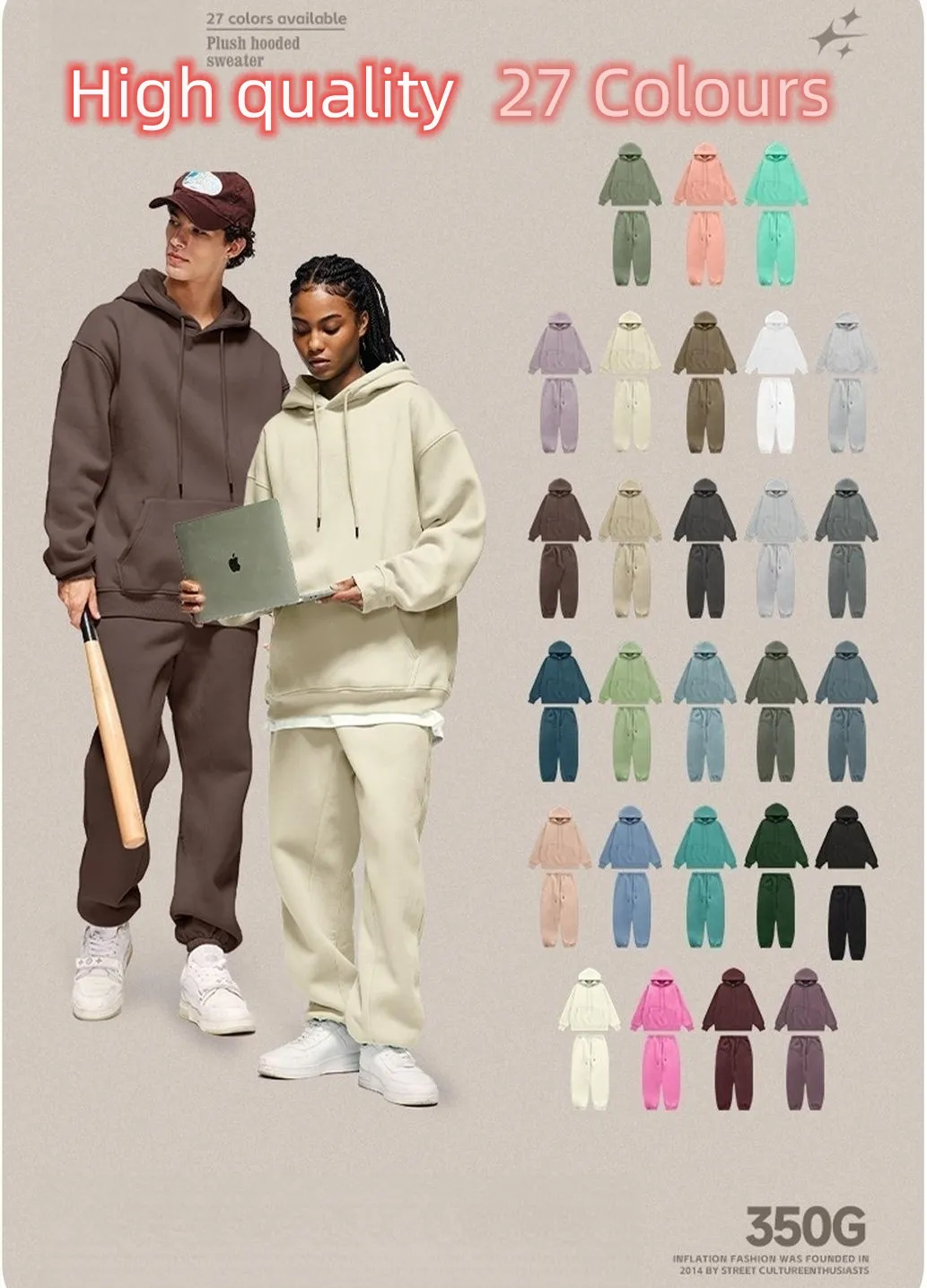 Men's Women's Hoodies Sports Running Hooded Sweatshirts Designer Hoodies High Quality Tech Wool Sweatshirts Designer Pants 27 Colours Palm Colour