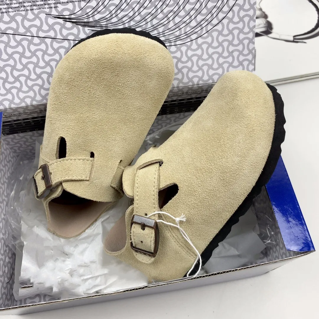 Kids leather clogs new arrivals