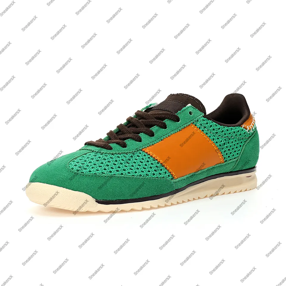 País de Gales Bonner SL72 Knit Green Skates Shoe para tênis masculinos Sapatos esportivos masculinos femininos tênis esportivos masculinos femininos IG0571