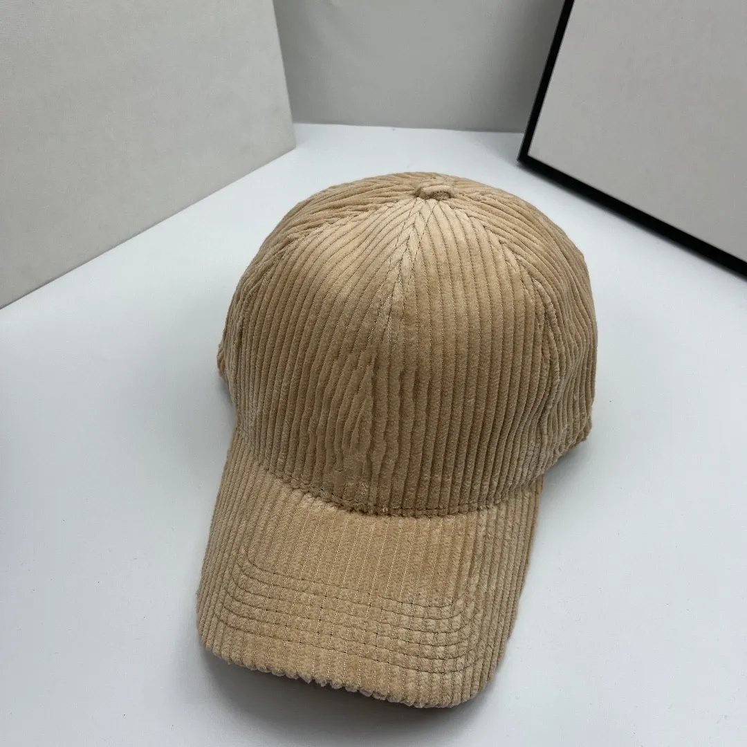 High Quality Street cap Fashion Baseball hats corduroy cap designer Hats Baseball Caps Spring And Autumn winter Cap Cotton Sunshade Hat for Men Women