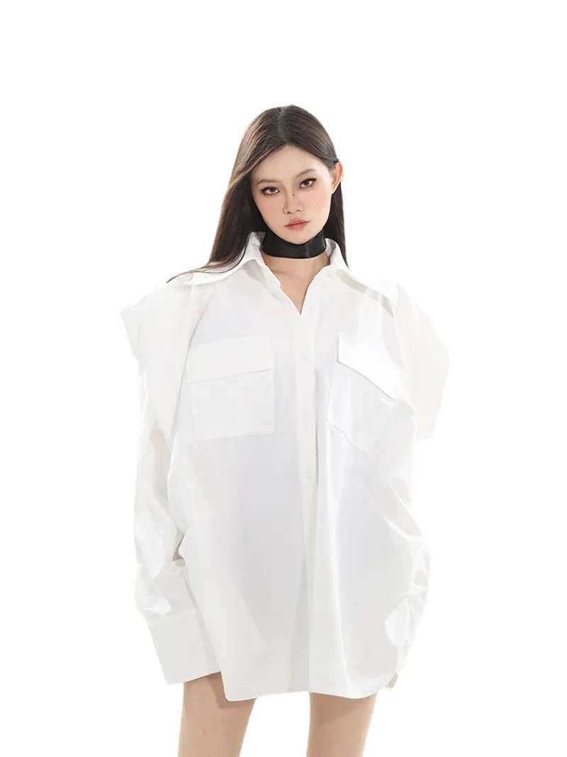 XS-6xl NOWOŚĆ 2023 MĘŻCZYZN Kobiety Odzież Nisza nisza Design Sense Duże dopasowanie luźnego płaszcza swobodne miłośnicy płaszcza w kolorze wielkości kostiumów plus rozmiar