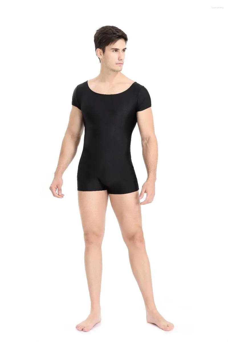 Bühne tragen Erwachsene Männer Bodysuit Solide Hohe Elastische Overall Ballett Tanz Kostüme Bodybuilding Body Anzug Männer Shaper Kleidung W0339