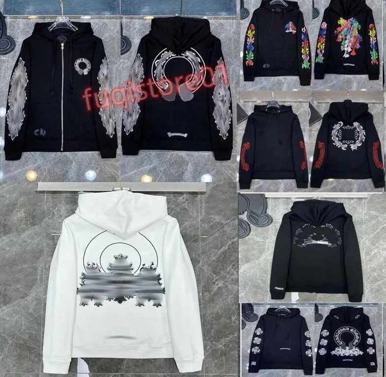 2023Menswomens Hoodies Tasarımcı Kromları Kış Sweatshirts Kalp Hoodie Ch Uzun Kollu Ceket Gevşek Ceket Kapşonlu Kapşonlu Man Hip Hop Kalpleri Hoodies 24W