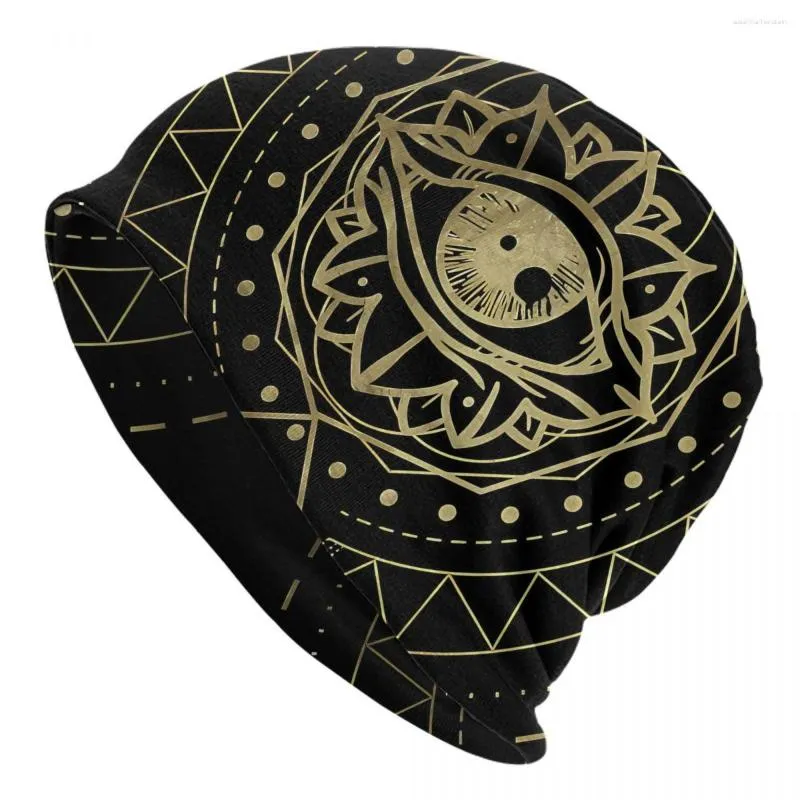 Mystical Geometry Beret Stradivarius With Digital Art And Ancient Egypt