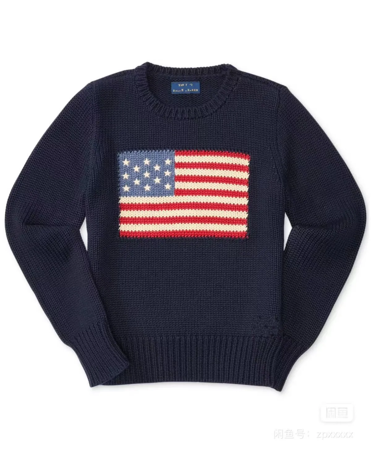 Pulls pour hommes US Vêtements d'extérieur pour femmes Pull tricoté Drapeau américain Pull à col rond 2023 Hiver Haut de gamme Luxe Mode Confortable Pull en coton 100% coton S-2XL