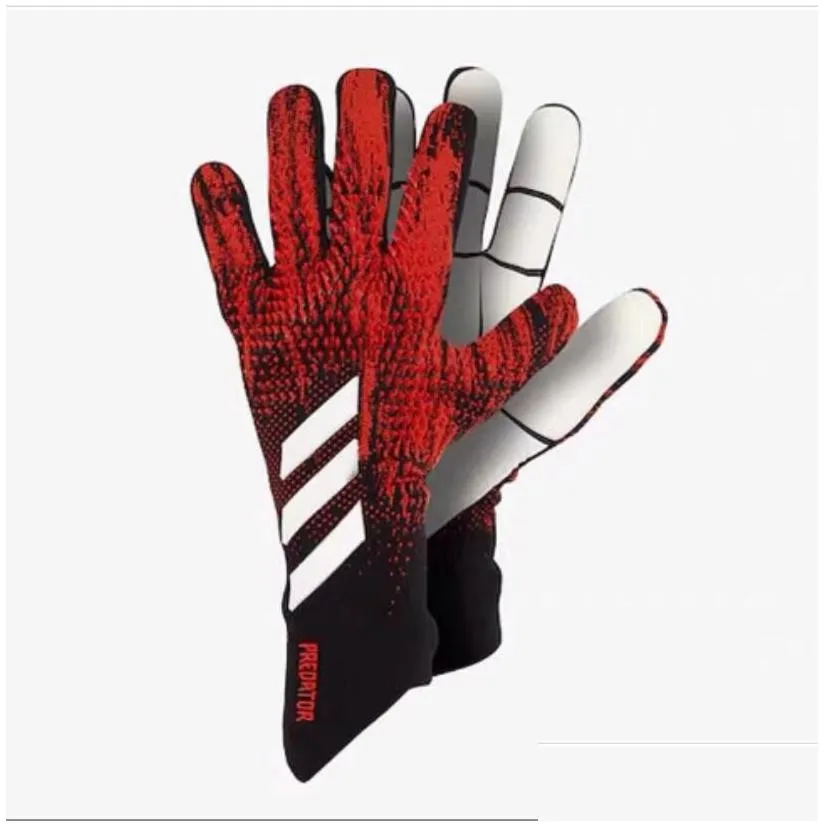 Cross-border hot selling silicone rubber waterproof anti-skid gloves latex adult childrens football goalkeeper gloves