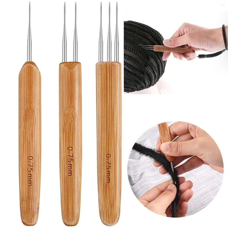 Andere Vogel Benodigdheden 3 Stuks Vuile Vlecht Haaknaalden Set Dreadlock Haak Haar Weave Naald Tool Craft Breien Tools 0.5/0.75/1mm