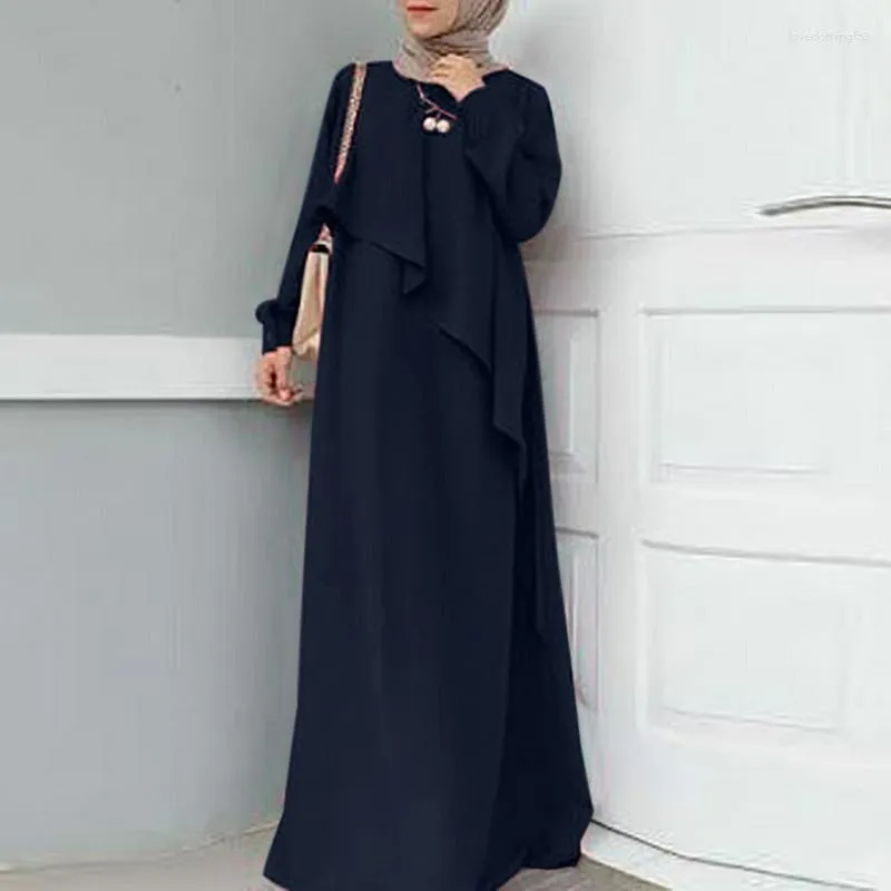 Roupas étnicas Vestido Muçulmano Ramadan Moda Abaya Dubai Turquia Árabe Africano Maxi Vestidos para Mulheres Islam Roupas Robes Vestidos